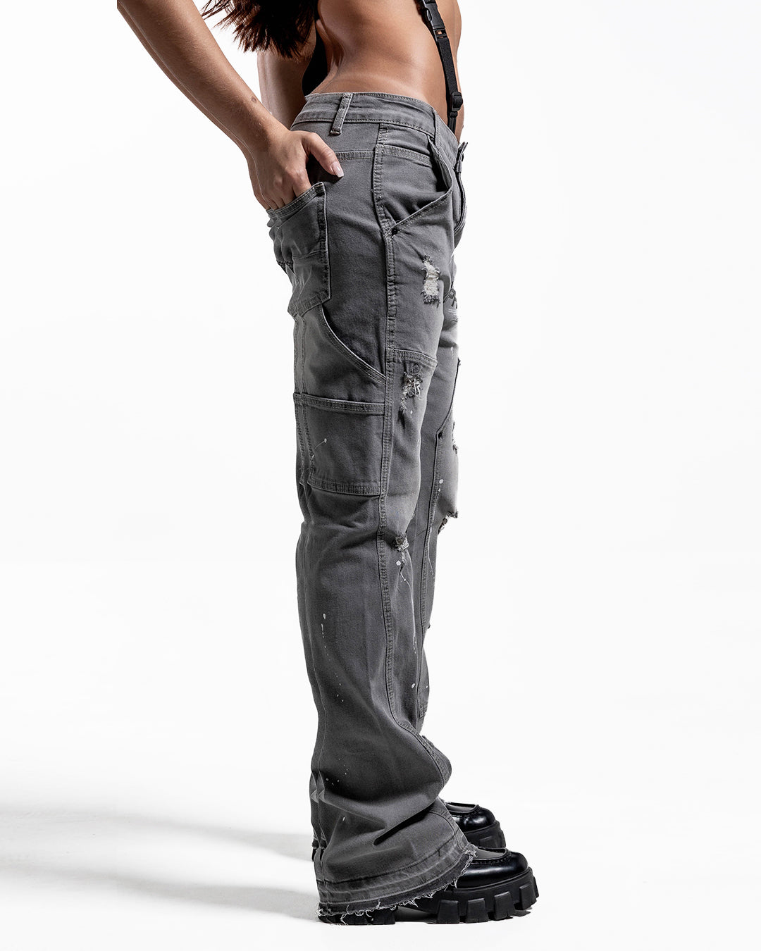 CHROME PLATTING DENIM